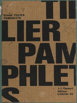 cover image of Pamphlets